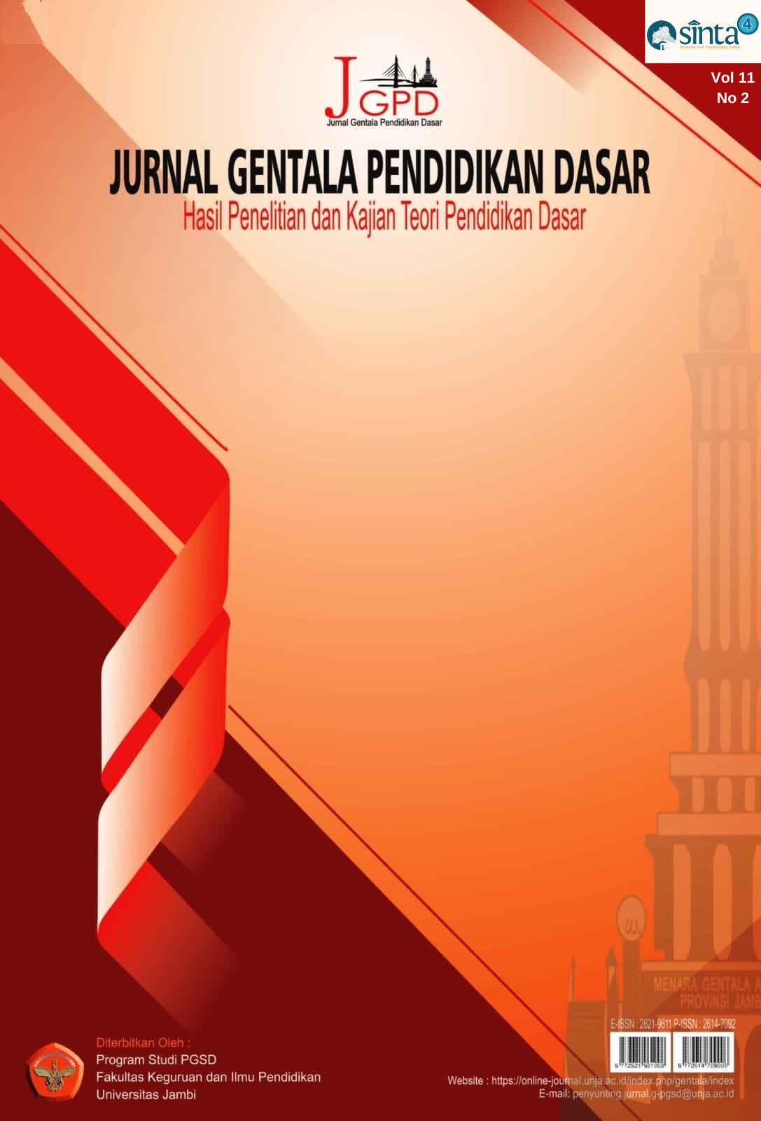 					View Vol. 11 No. 2 (2026): Jurnal Gentala Pendidikan Dasar
				