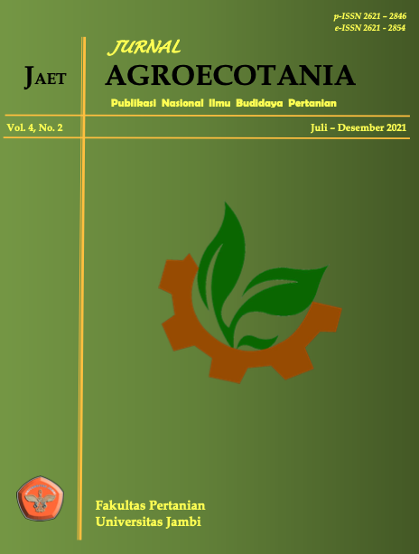 					View Vol. 4 No. 2 (2021): Jurnal Agroecotania: Publikasi Nasional Ilmu Budidaya Pertanian
				