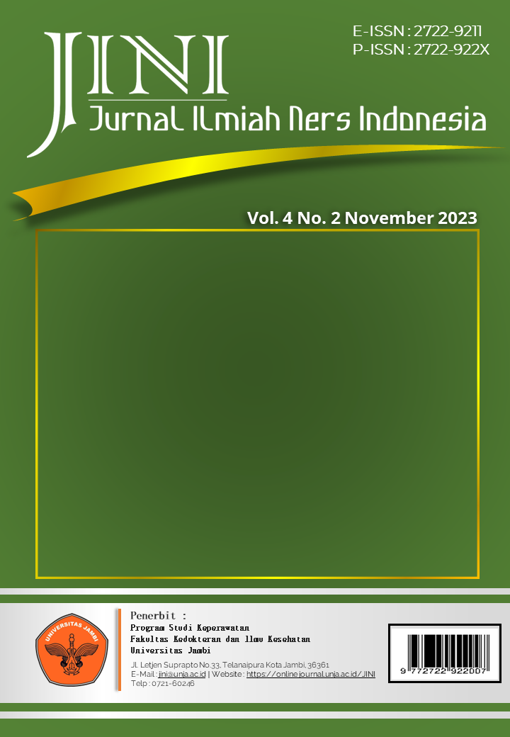 					View Vol. 4 No. 2 (2023): JURNAL ILMIAH NERS INDONESIA
				