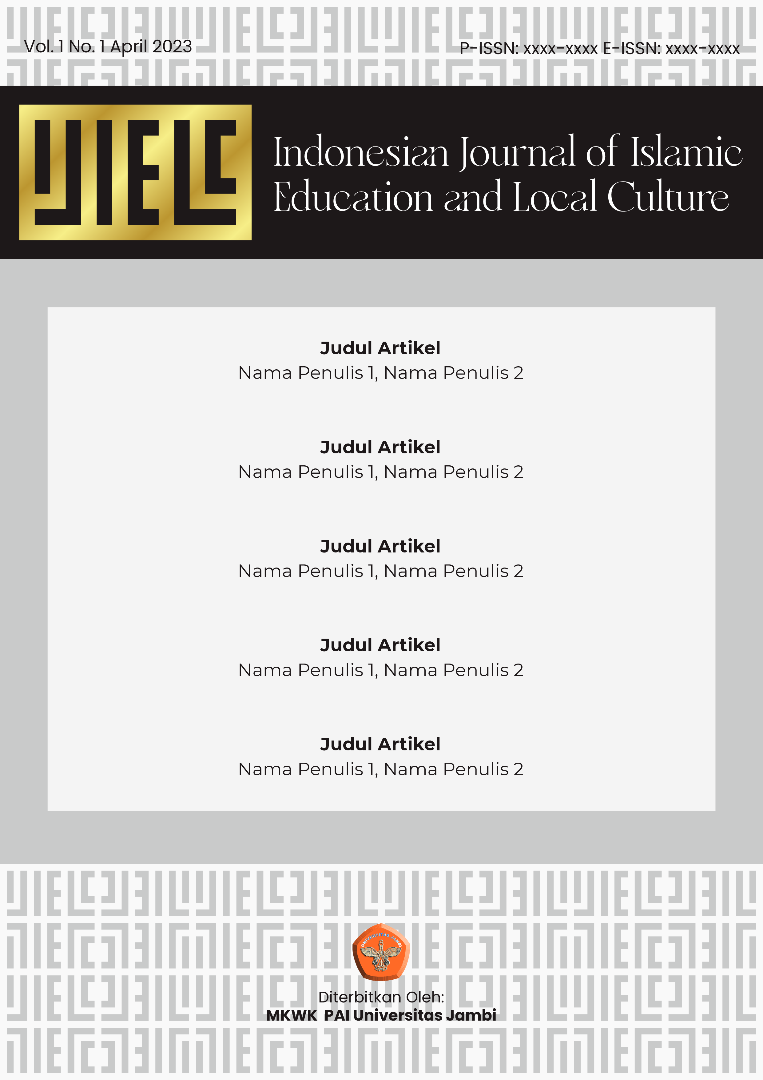 					View Vol. 2 No. 2 (2024): Indonesian Journal of Islamic Education and Local Culture (IJIELC)
				