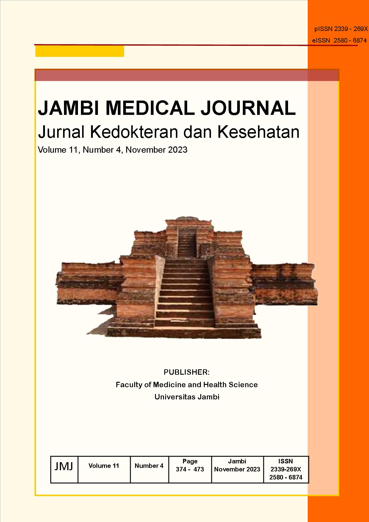 					View Vol. 11 No. 4 (2023): JAMBI MEDICAL JOURNAL Jurnal Kedokteran dan Kesehatan
				