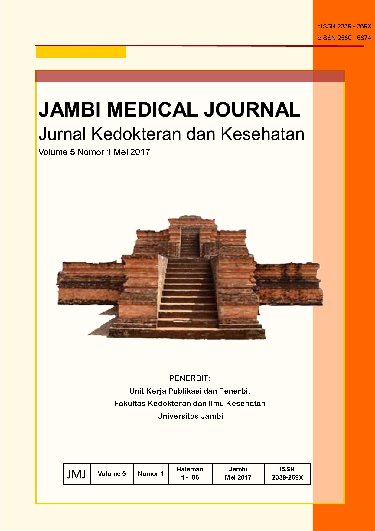 					View Vol. 5 No. 1 (2017): JAMBI MEDICAL JOURNAL Jurnal Kedokteran dan Kesehatan
				