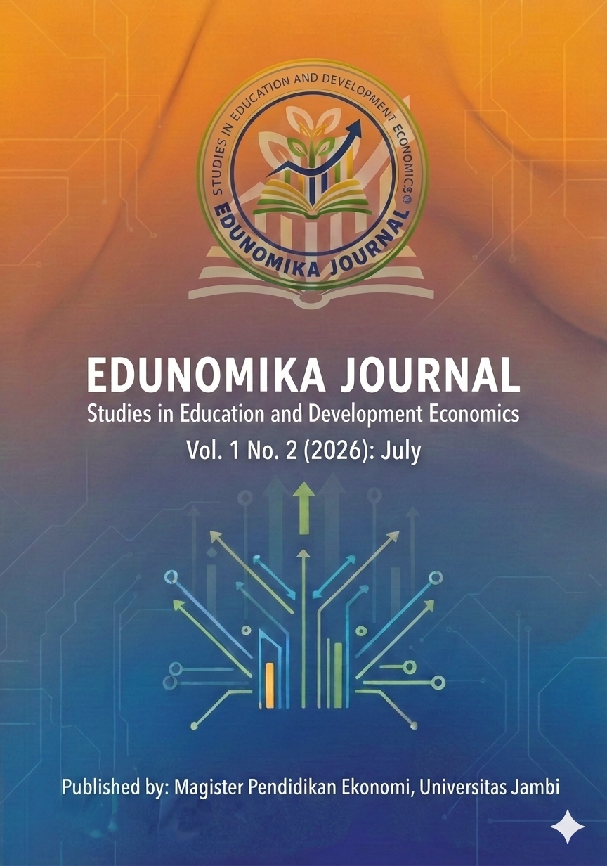 					View Vol. 1 No. 2 (2026): Edunomika Journal: Studies in Education and Development Economics
				