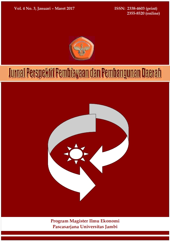 					View Vol. 4 No. 3 (2017): Jurnal Perspektif Pembiayaan dan Pembangunan Daerah
				