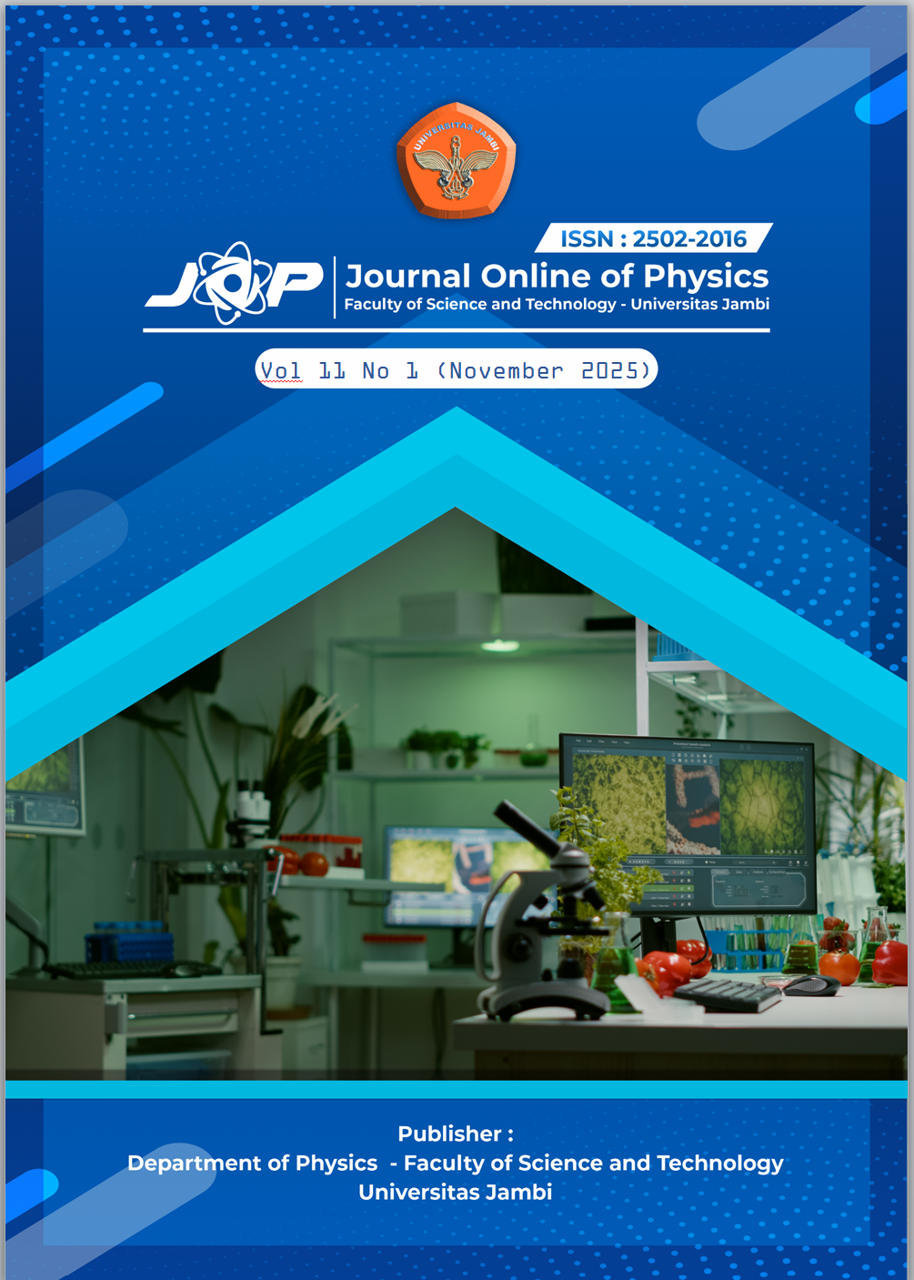 					View Vol. 11 No. 1 (2025): JOP (Journal Online of Physics) Vol 11 No 1
				