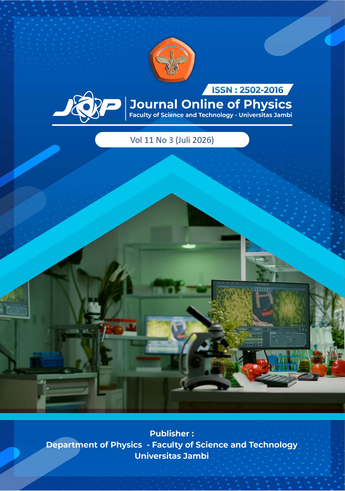 					View Vol. 11 No. 3 (2026): JOP (Journal Online of Physics) Vol 11 No 3
				