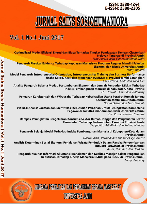 					View Vol. 1 No. 1 (2017): Jurnal Sains Sosio Humaniora
				