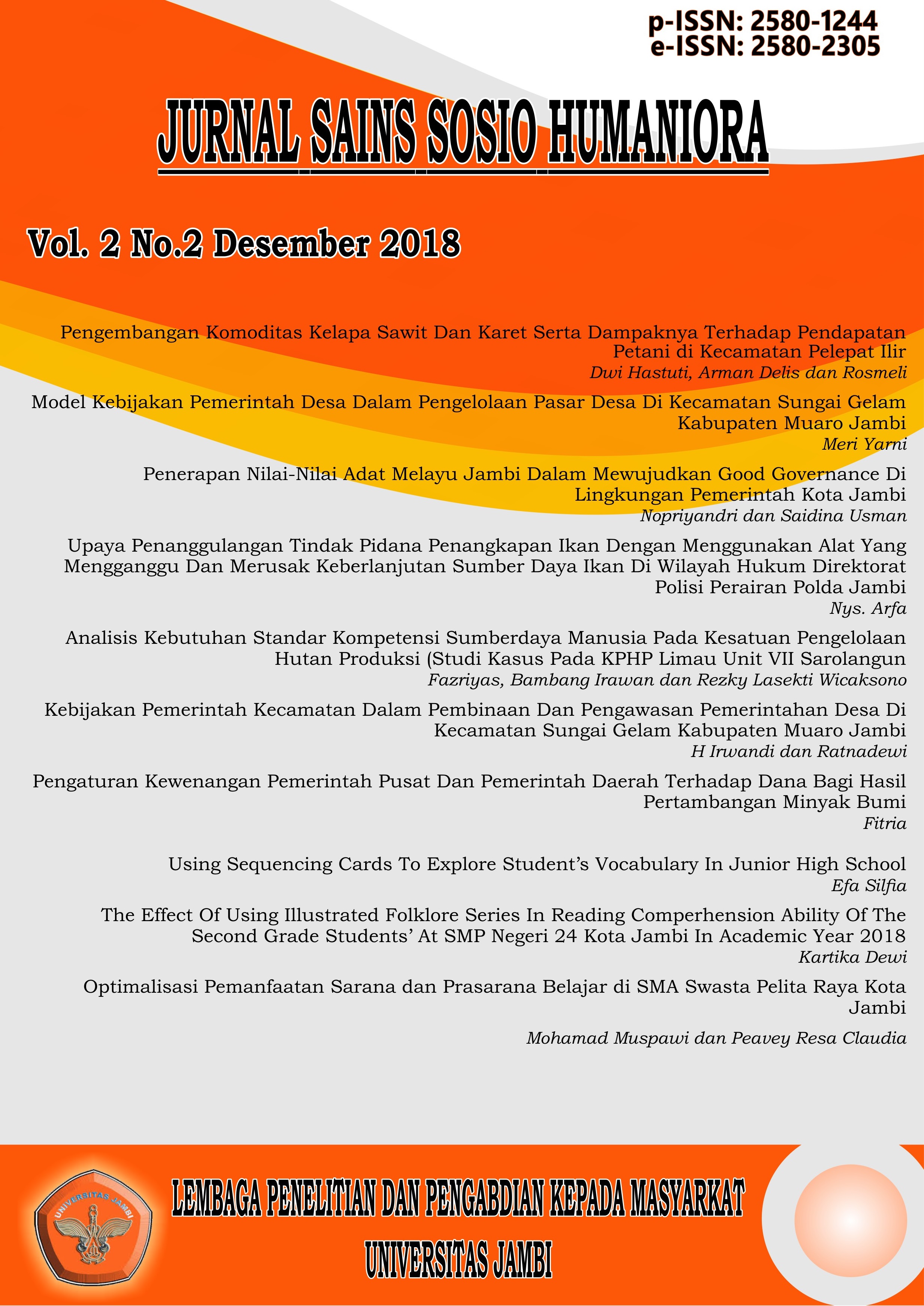 					View Vol. 2 No. 2 (2018): Volume 2, No (Issue) 2, Desember 2018
				